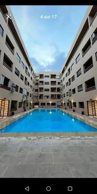 Appartement 2 Chambres Vue Piscine A Gueliz En Face La Gare De Train Marrakech Marrakesh Marokko